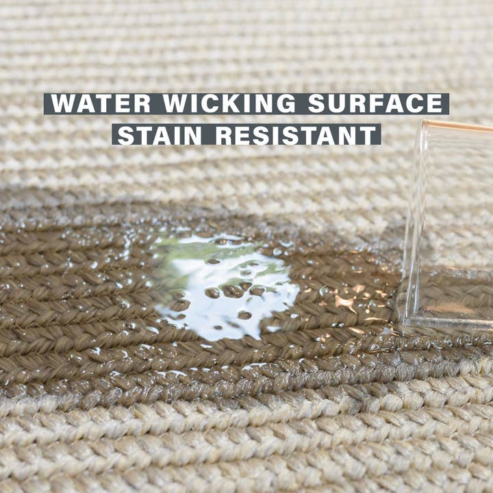 Homespice Decor – Großhandel Teppichvorleger – Biscuit Tan geflochtene Teppiche für drinnen & draußen, wasserdicht2