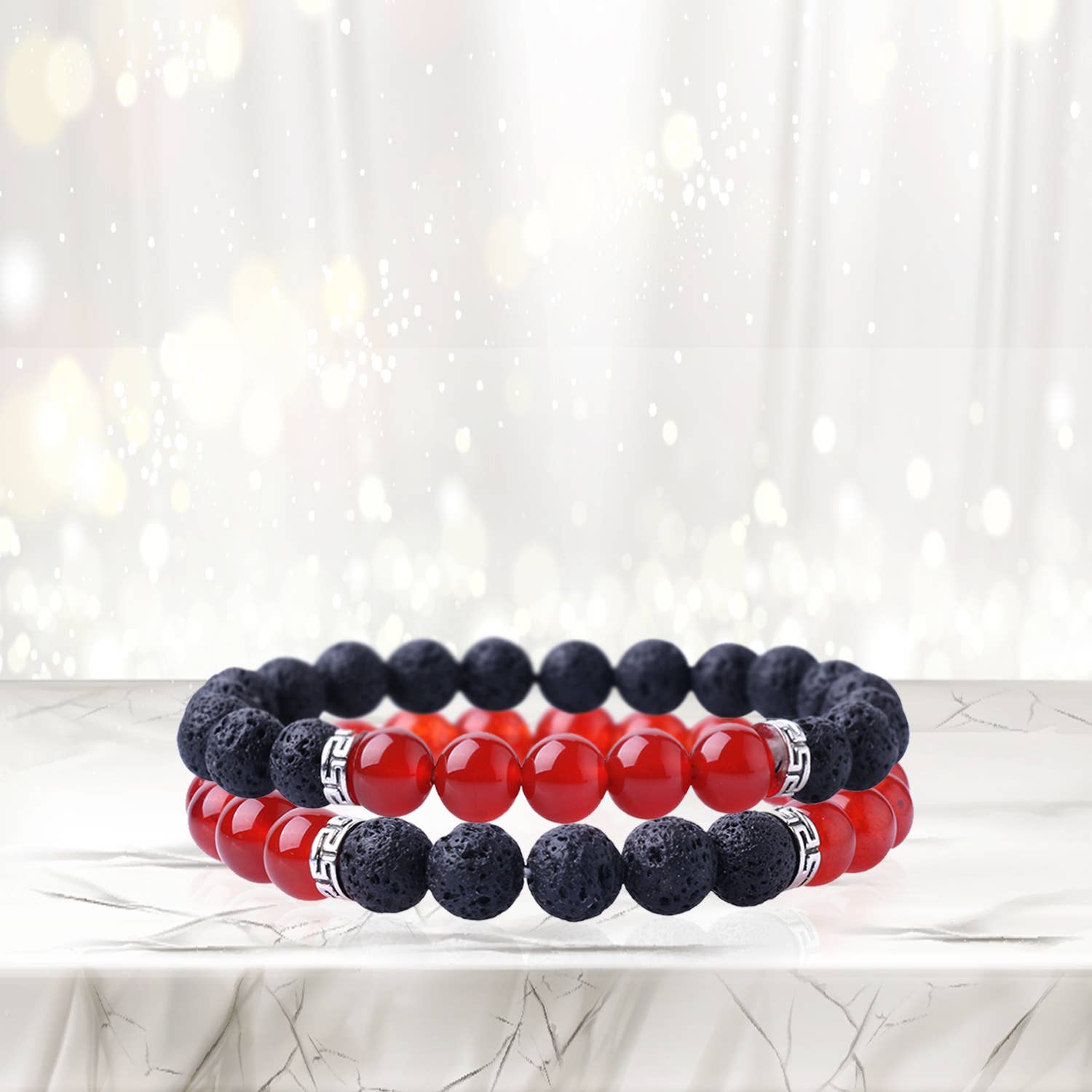 The American Gift Company (TAGCO) - Wholesale Aromatherapy Bracelet - Lava Stone Aromatherapy Diffuser Bracelet (2-Pk)5