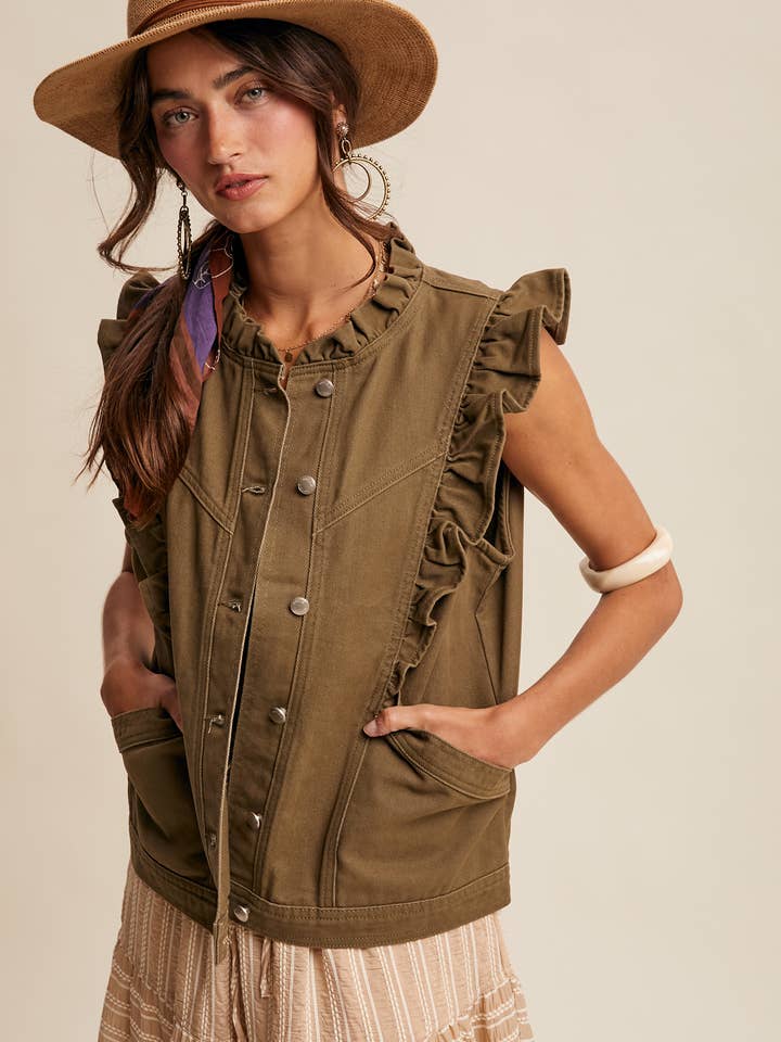 Utility-vest met ruches LVT017 voor wholesale door Listicle