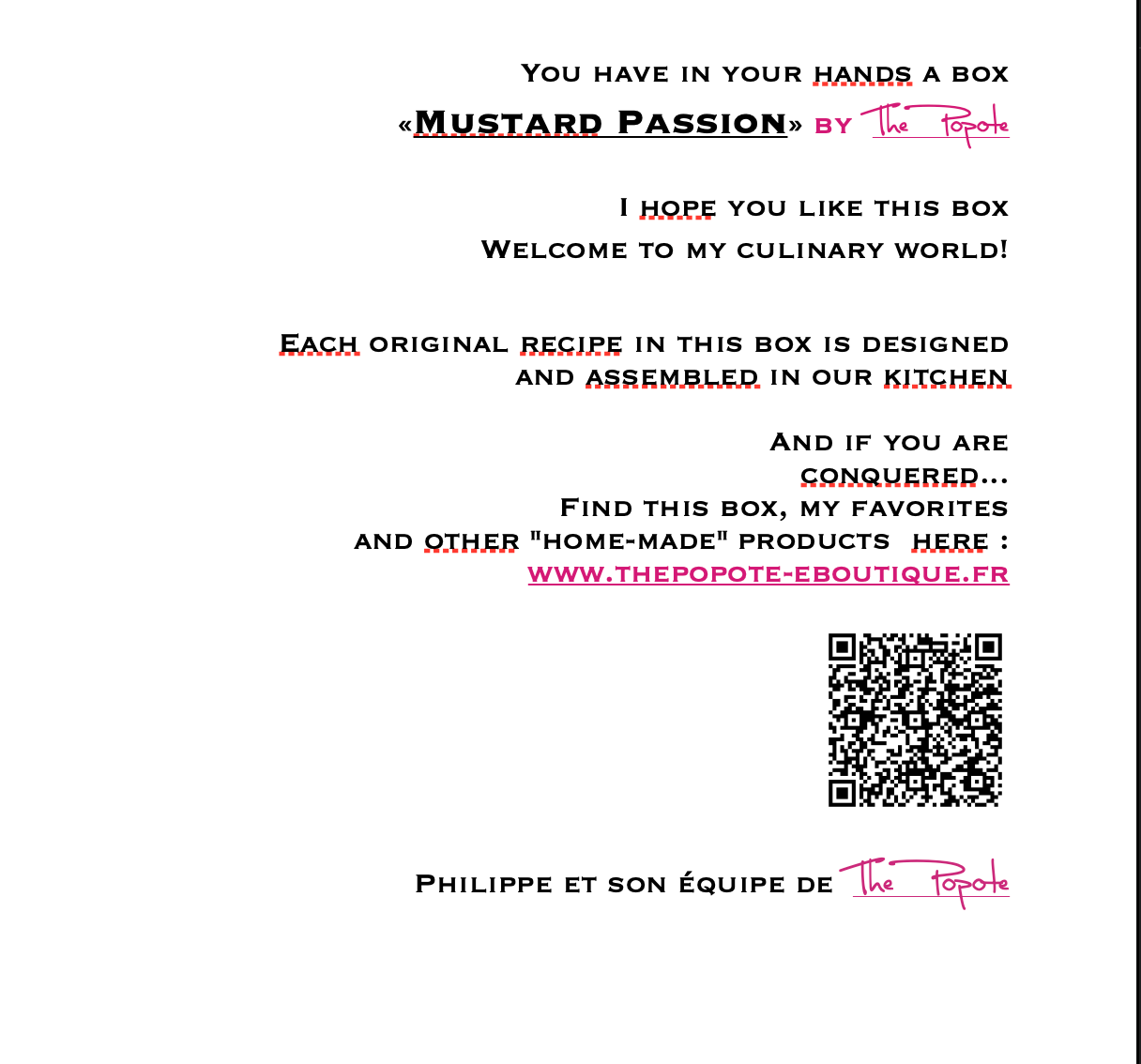 The Popote - Wholesale Mustard - MUSTARD box by The Popote6