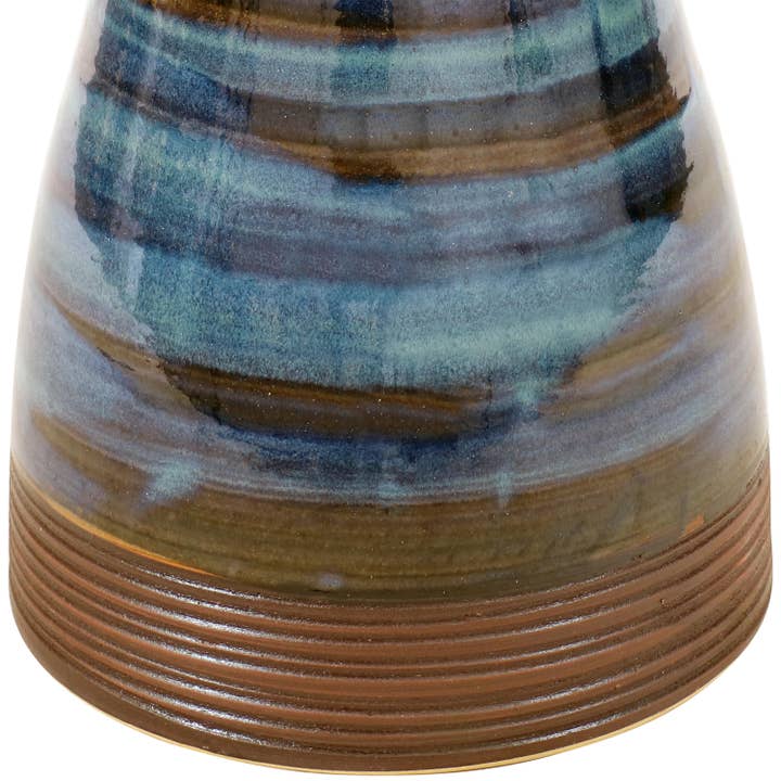 Sunnydaze Decor - Wholesale Bird Bath - Duo-Tone Glazed Ceramic Bird Bath - 20.5 in - Galaxy Blue
