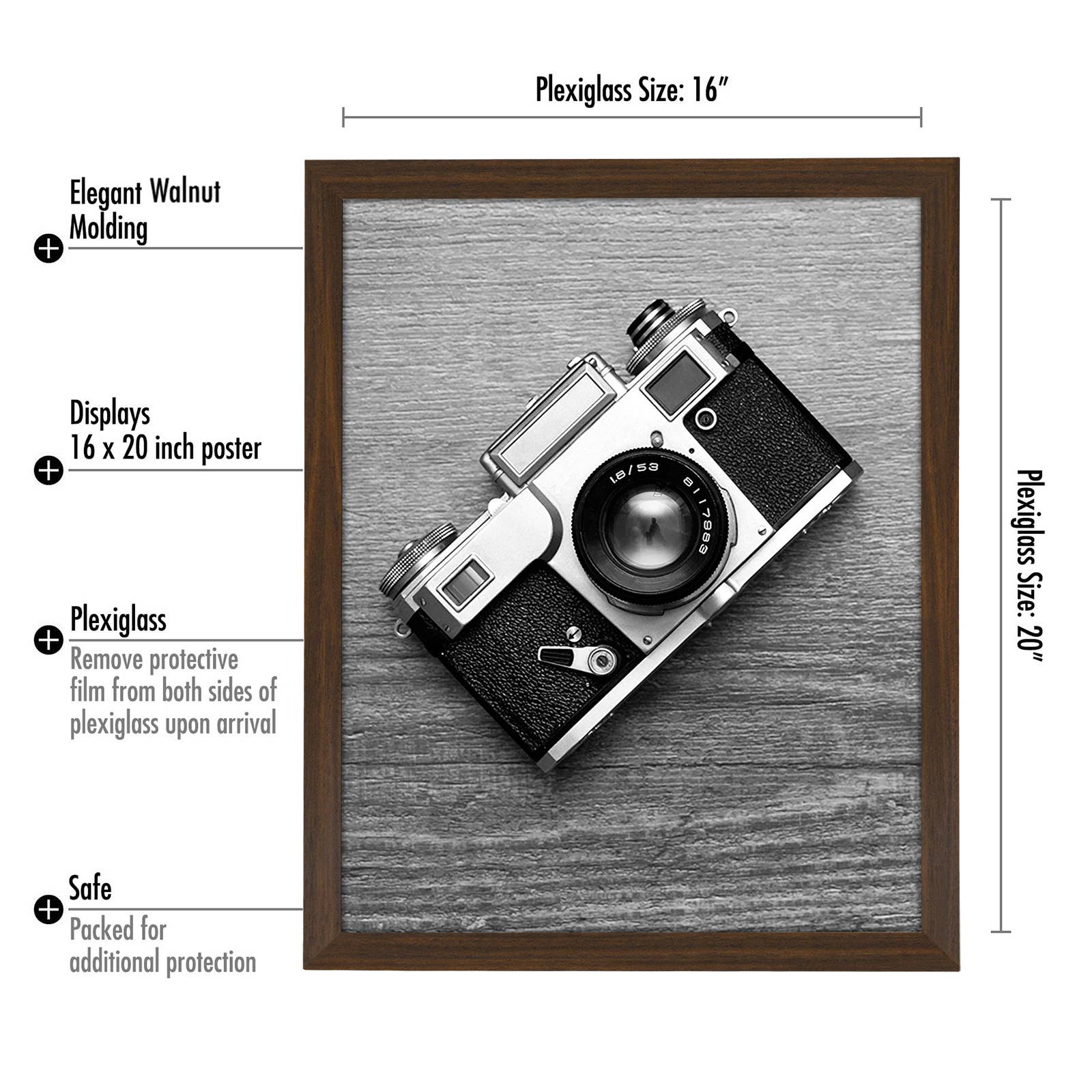 Americanflat - Wholesale Picture Frame - Americanflat Poster Frame with Wide Molding130