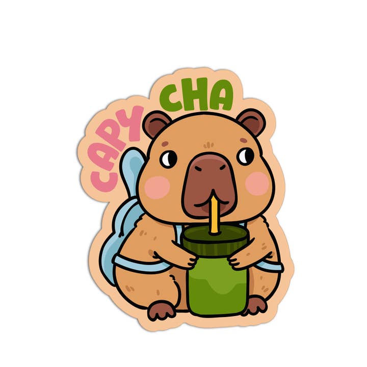 Girls Printing House - Wholesale Sticker - CAPYCHA Matcha Textured Stickers