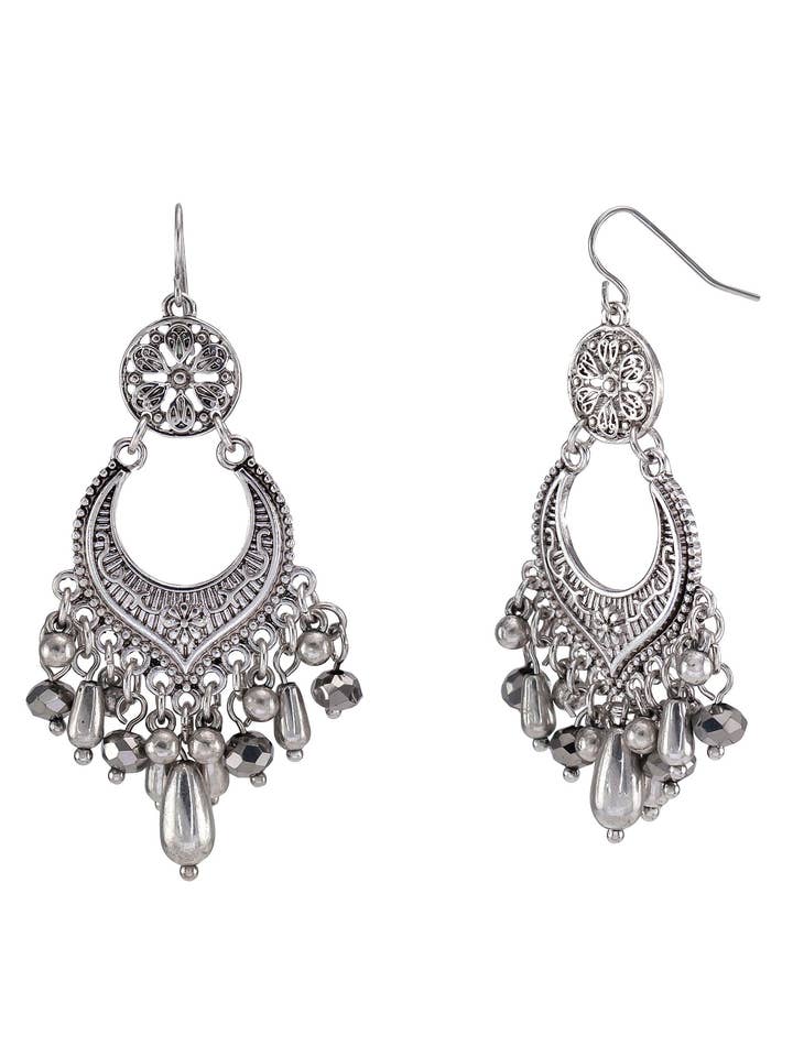 Ruby Rd. - Boucles d'oreilles pendantes Chandelier pour la vente par caroldauplaisejewelry