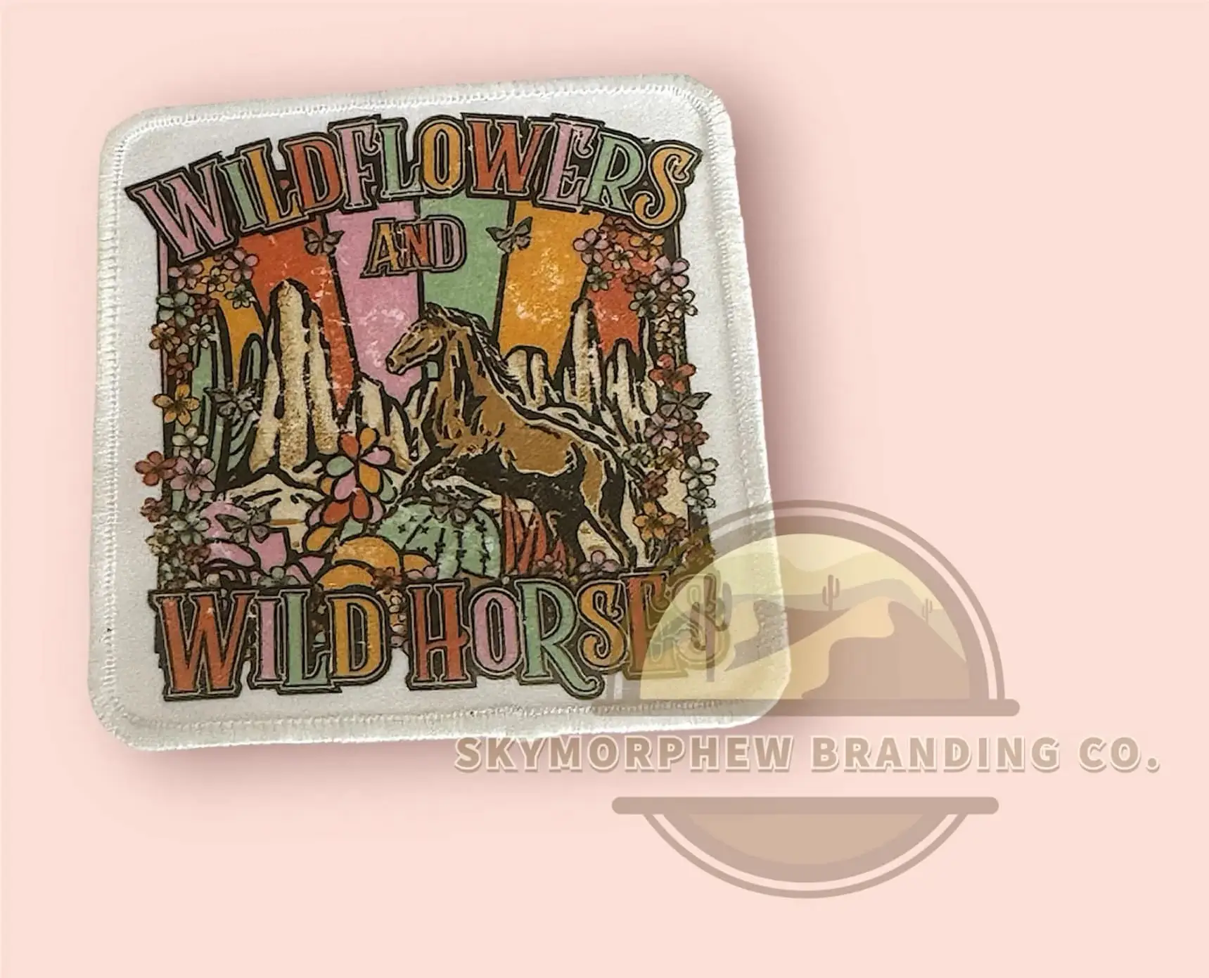 Skymorphew Branding Co – Engroshandel Sublimationstryk – Vilde blomster og vilde heste0