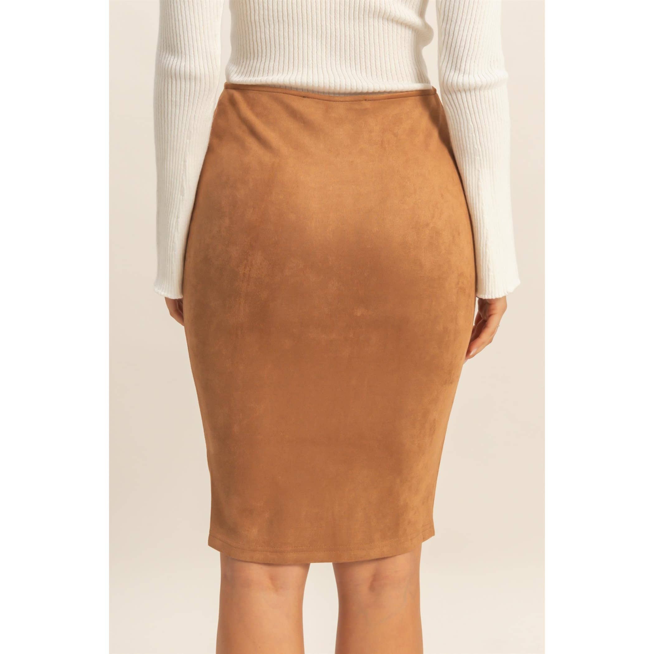 HYFVE - Vente Jupe – femme - Jupe crayon à fermeture éclair devant3