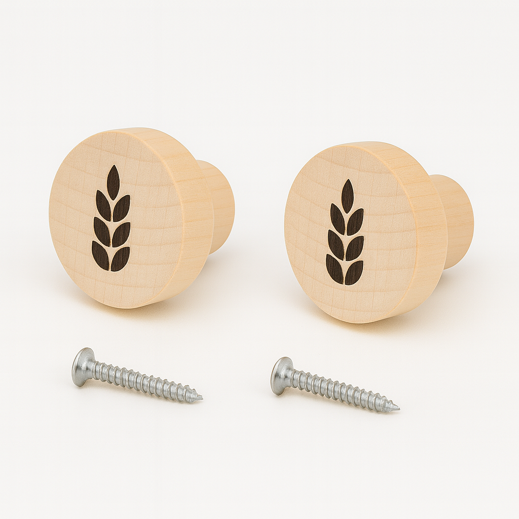 Atelier HM Design - Wholesale Knob/Pull - Set of 6 minimalist knobs for dresser, 35mm x 25mm2