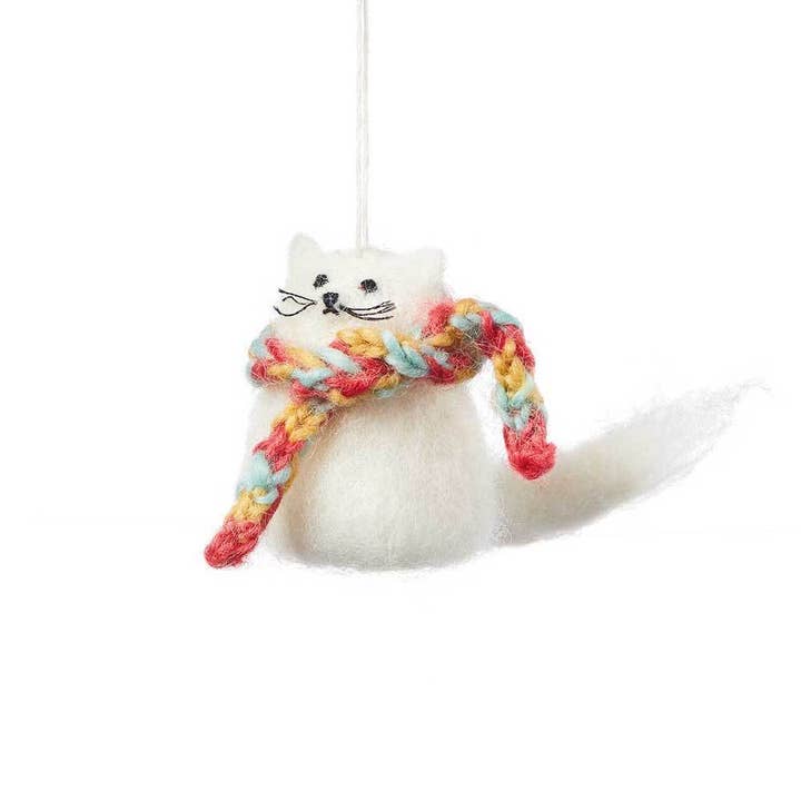 SERRV International - Wholesale Ornament - Fuzzy Kitten Ornament
