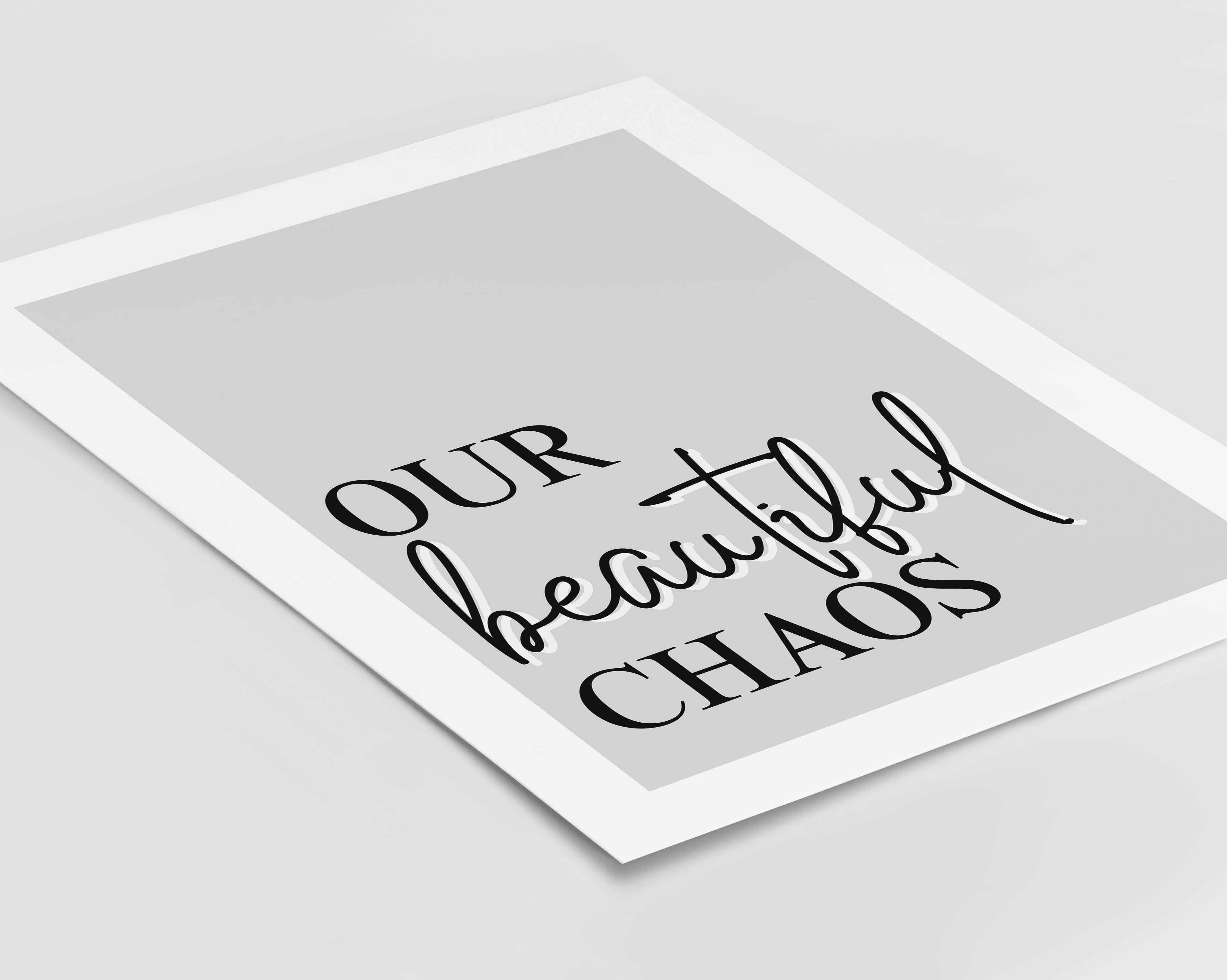 D'LUXE PRINTS - Wholesale Poster - Our Beautiful Chaos Print11