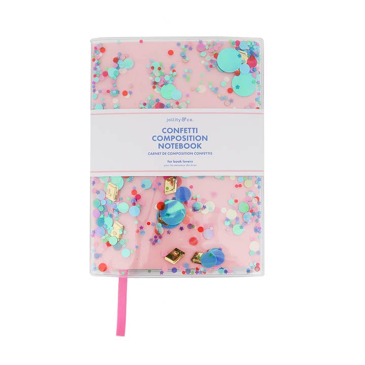 Jollity & Co. + Daydream Society - Wholesale Notebook - Book Club Confetti Notebook
