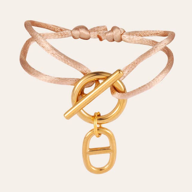 PULSERA DE CORDÓN DE ACERO para venta al por mayor de WHOOPSY DAISY