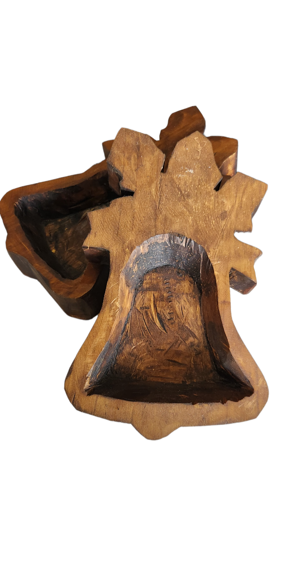 Luises Perez Imports LLC – Engroshandel Pyntetallerken/skål – Juleklokke træskål2