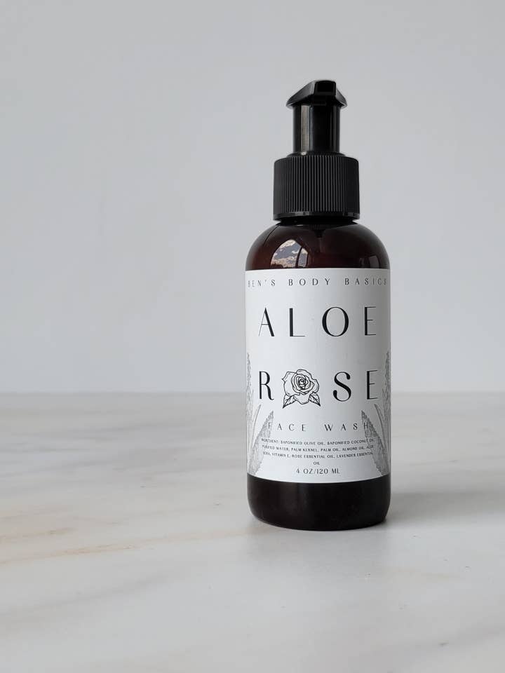 Aloe-Rosen-Gesichtsreiniger für den Großhandel von Clean Slate Botanicals