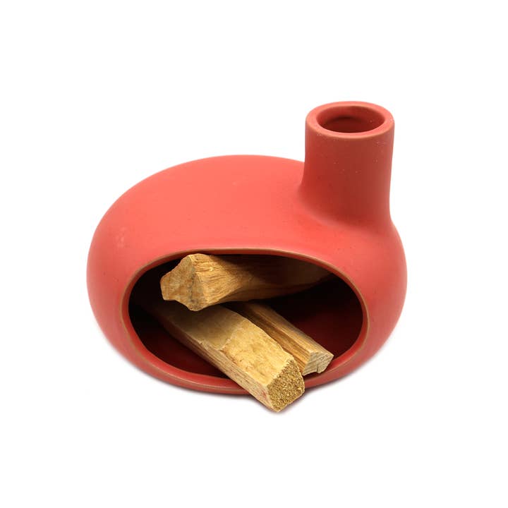 Designs by Deekay Inc. - Wholesale Incense Holder - Ceramic Smudge Chimney - Terracotta