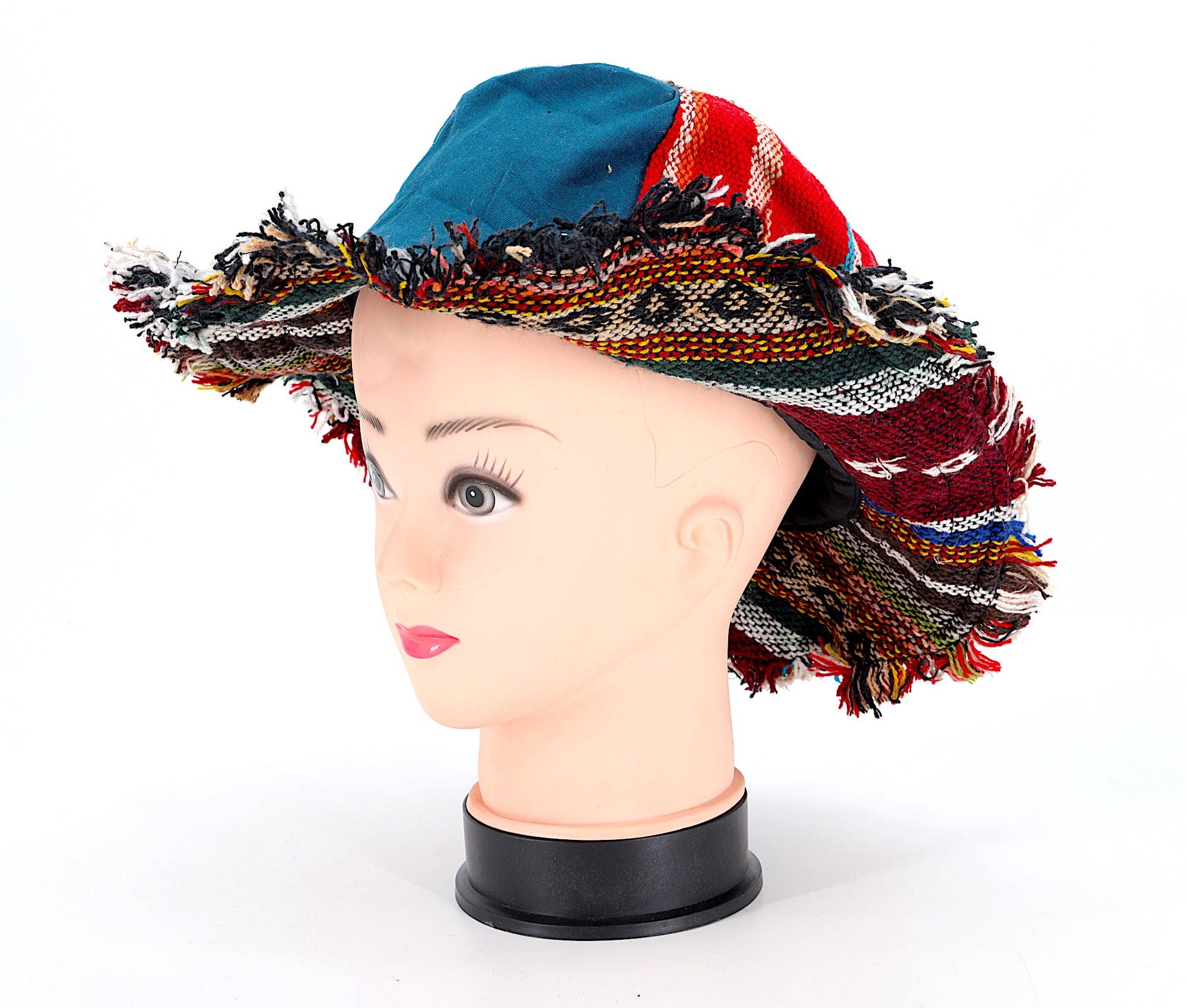 Himalaya Handmade – Chapéu de pescador - Mulher por atacado – Chapéu boêmio artesanal de retalhos hippie de cânhamo18