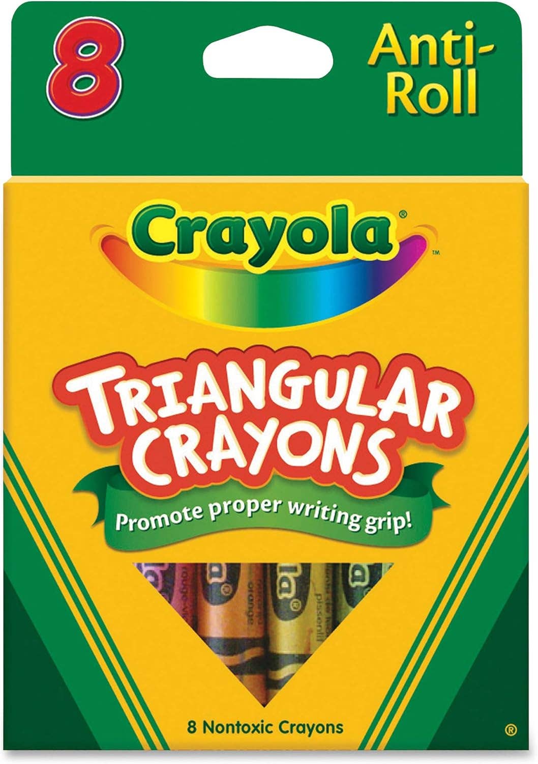 First Choice Buying - Wholesale Crayons - Crayola Triangular Anti-Roll Crayons, 8 Count1