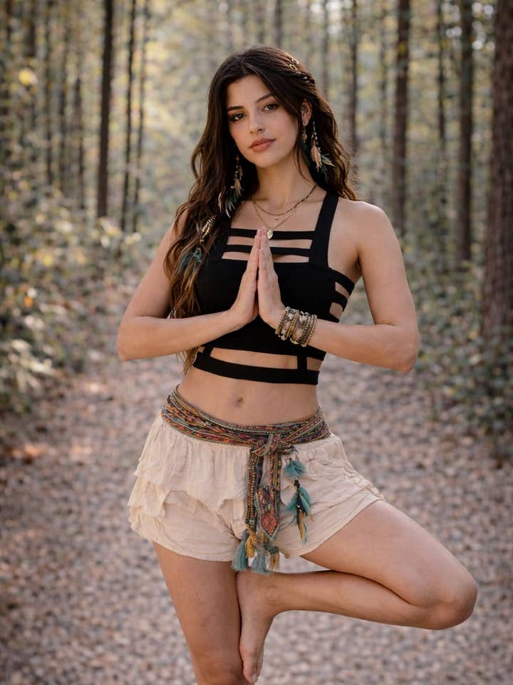 ESMEA TOP - BLACK for wholesale by Arya Clothing