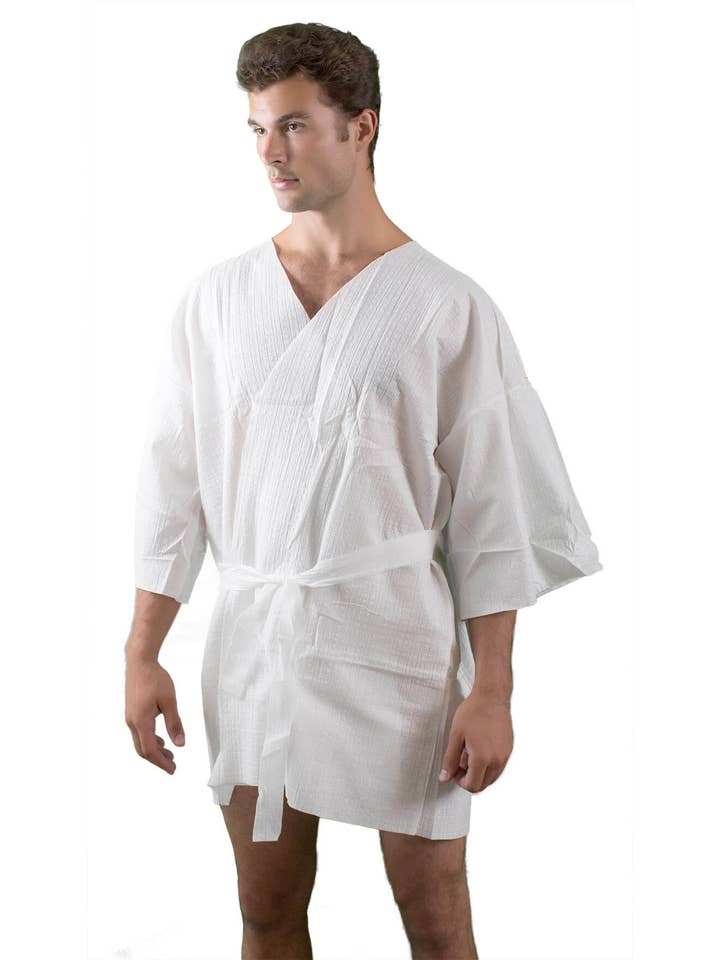 Appearus Products Corp. - Wholesale Robe - Unisex - Disposable Spa Robes, 50gsm Soft Spunlace, Unisex1