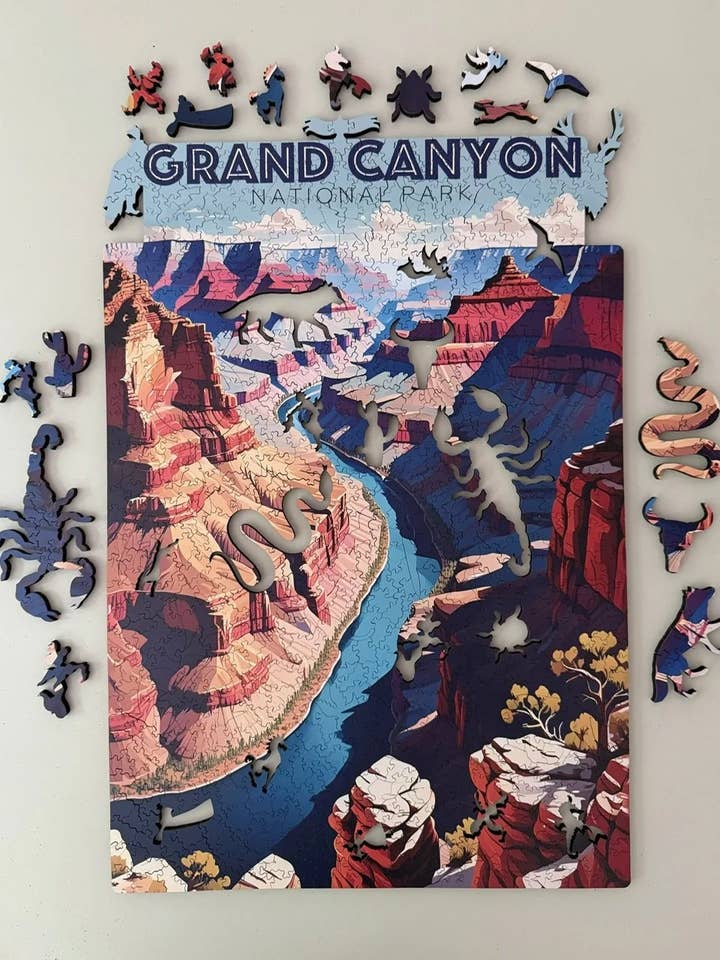 Grand Canyon Wooden Jigsaw Puzzle - "Eons and Echoes" for wholesale by PAR Puzzles