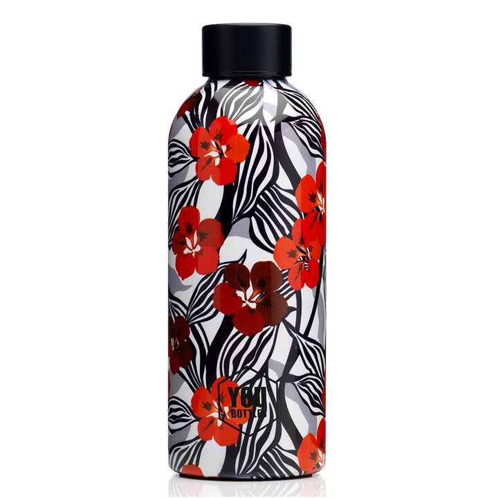 Thermal bottle 500ml — Zebra Flower for wholesale by YouBottles