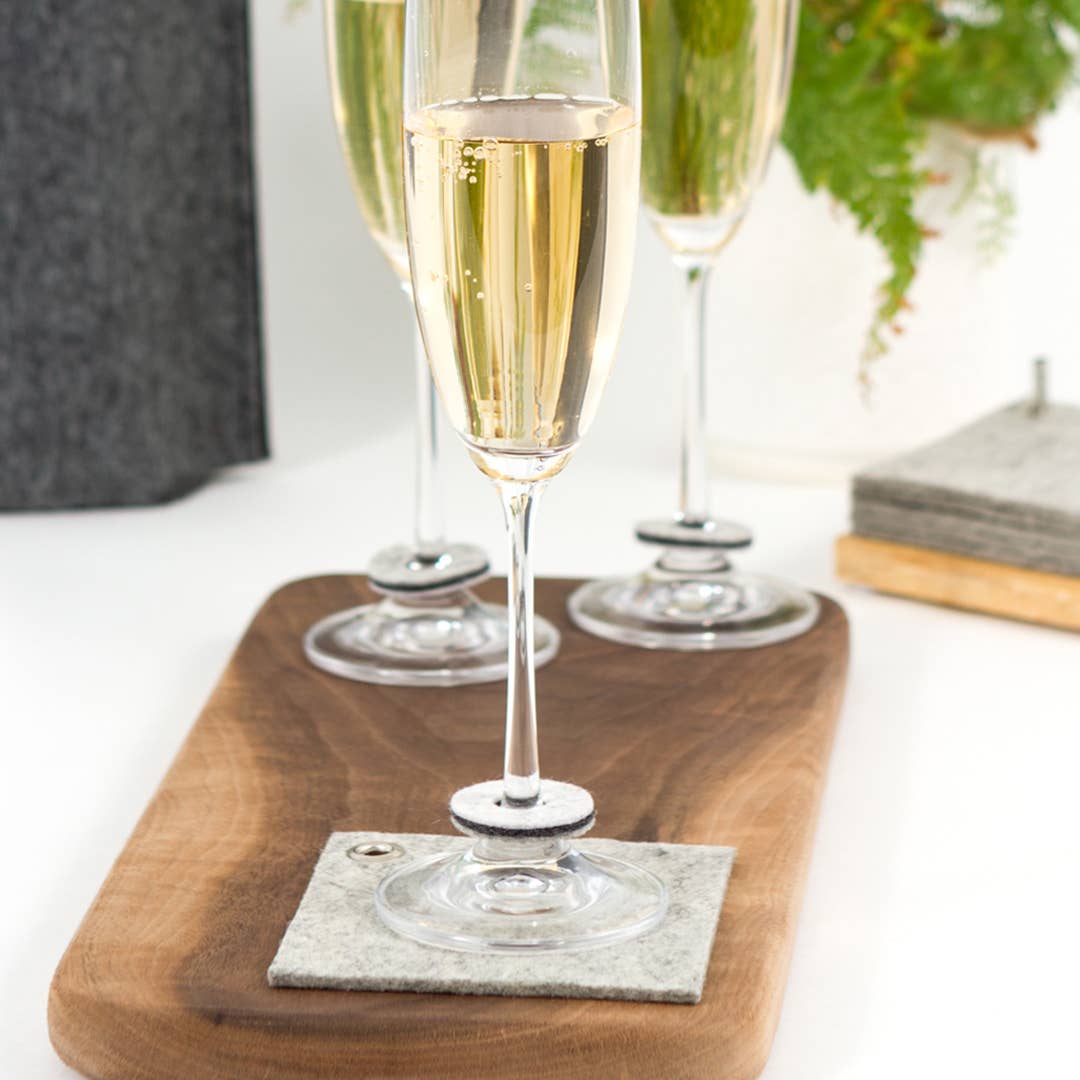 Studio 82° - Wholesale Wine/Cocktail Glass Markers - Rainbow Beverage Markers - Merino Wool Felt - Set of 79