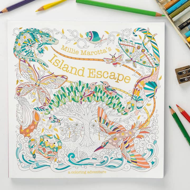 Hachette Book Group - Wholesale Coloring & Activity Book - Adult - Millie Marotta's Island Escape Coloring Book1