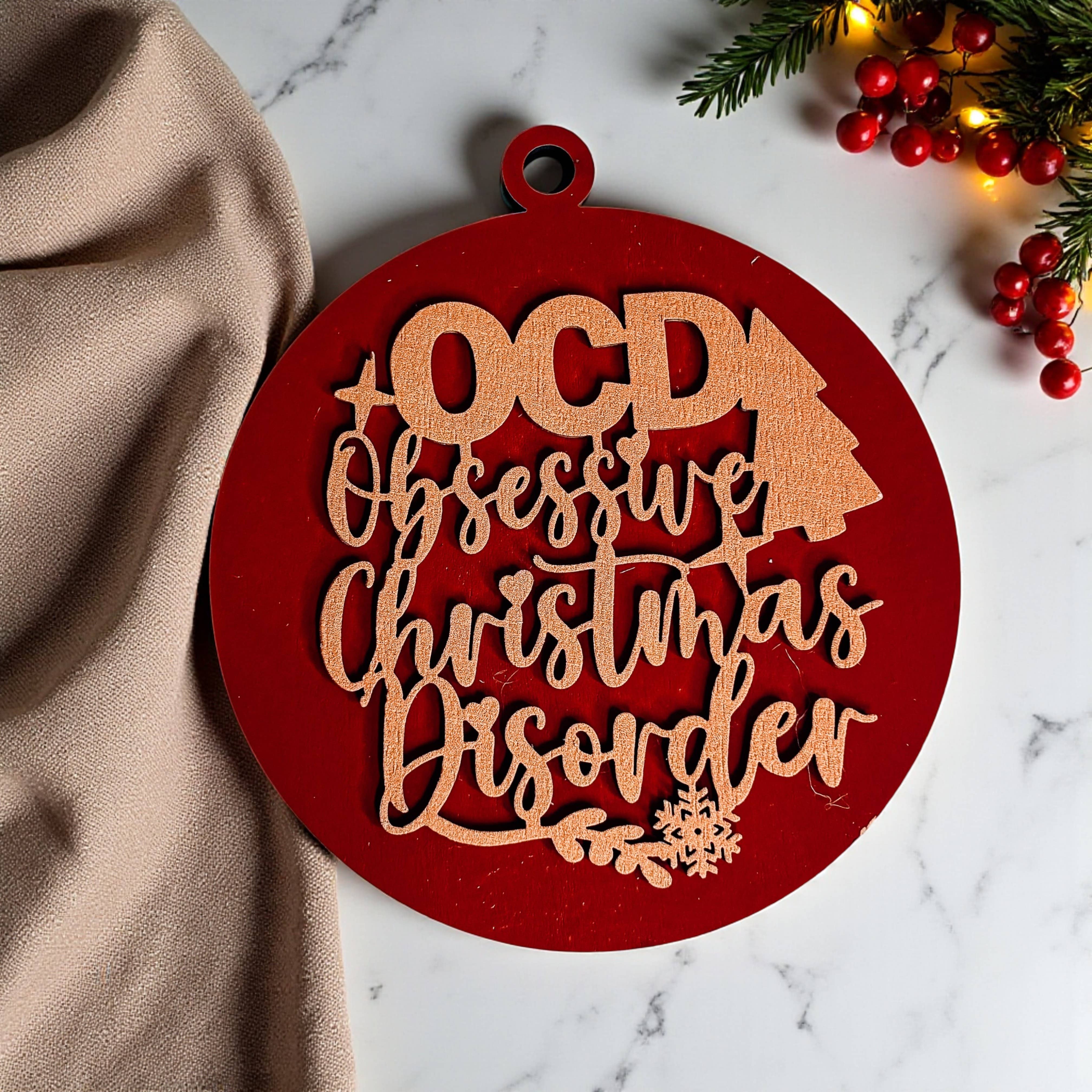 Gia Roma - Wholesale Ornament - Hanging Christmas Decor + Handmade Wooden Ornament Funny195