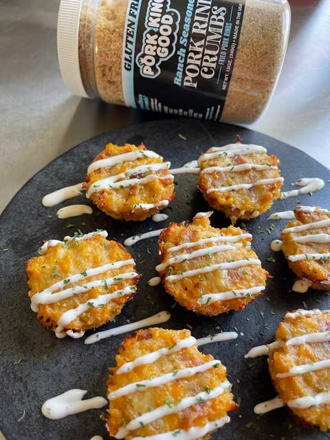 Pork King Good - Wholesale Dried Spice Mix - Pork King Good Ranch Pork Rinds Crumbs 12oz Jar5