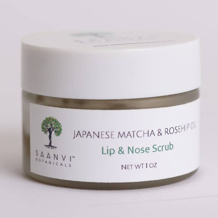 MATCHA LIP & NOSE SCRUB for wholesale by Saanvi Botanicals