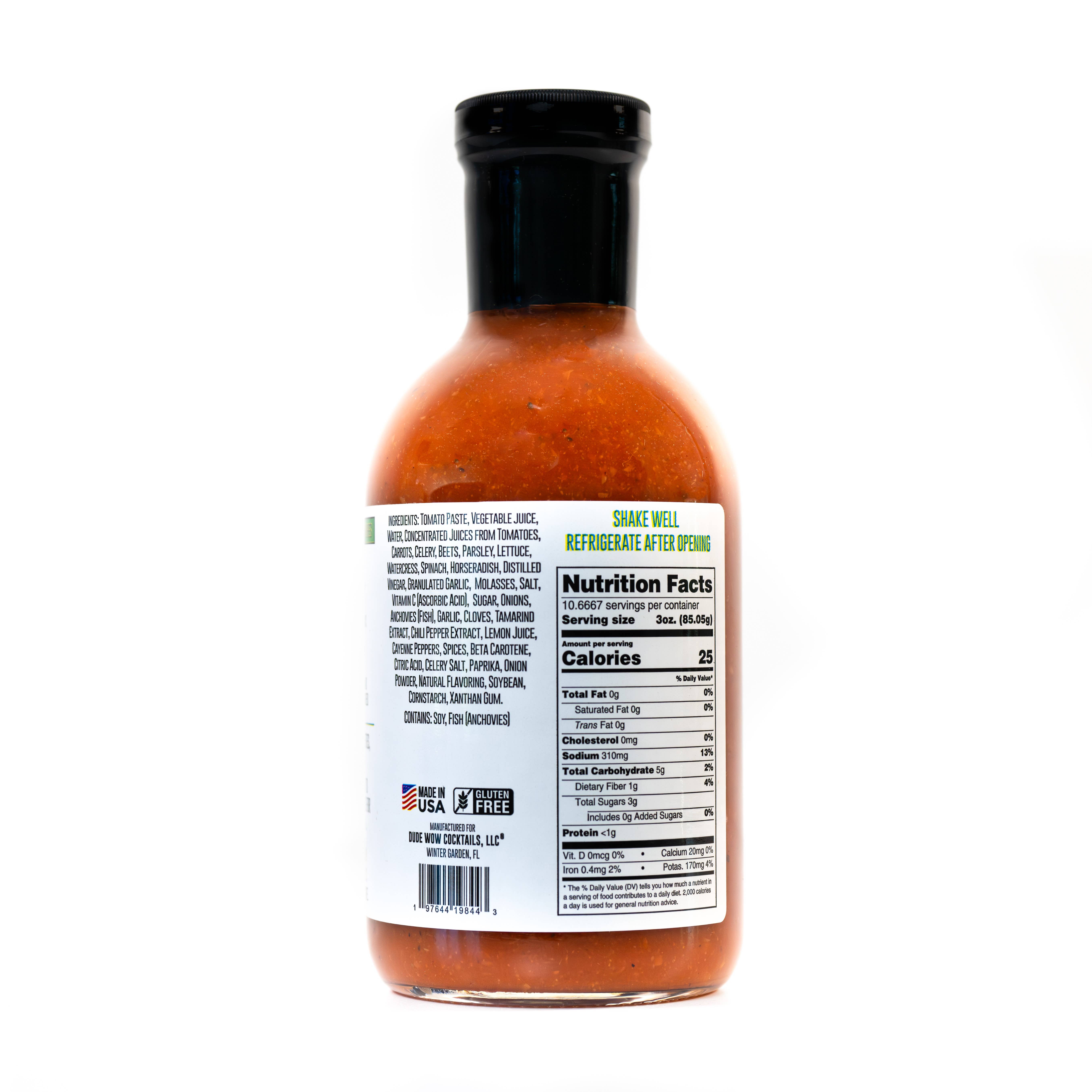 Dude Wow Cocktails - Wholesale Cocktail Mix/Syrup - Dude Wow All Natural Bloody Mary - 32oz2