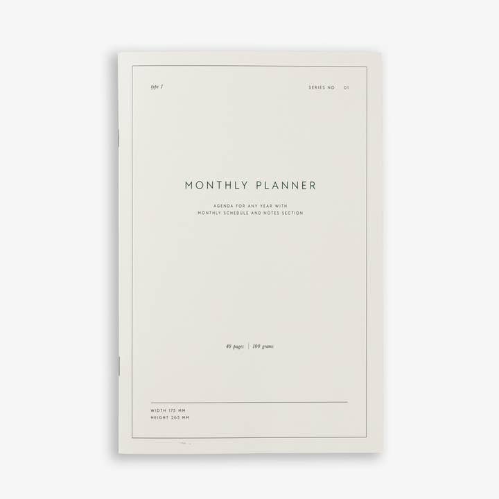 Månatlig Planner Notebook för wholesale av Kartotek Copenhagen