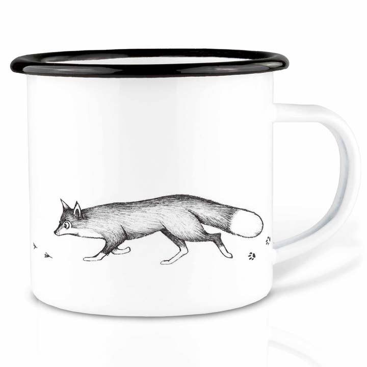 Tasse émaillée – Renard & Oie pour la vente par LIGARTI