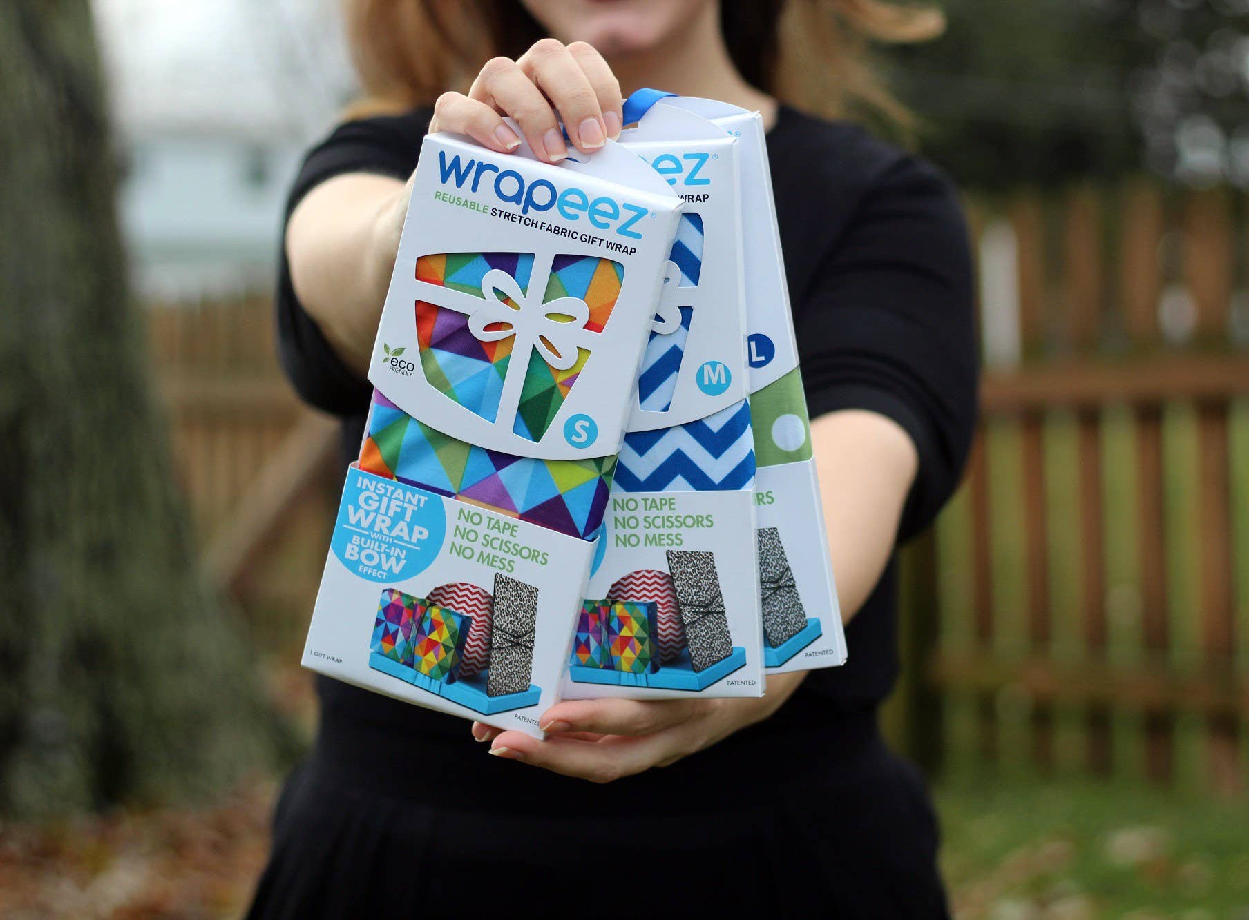 Wrapeez - Wholesale Flat Wrap - Leopard Reusable Stretch Fabric Gift Wrap - Size Medium2