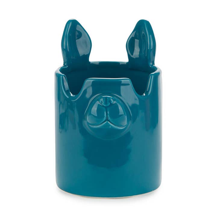 Pencil holder & glasses stand, Nosy Buddy Dog, blue for wholesale by Balvi