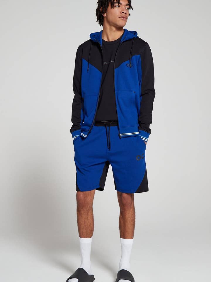 Track 2.0 Retro Zip Hoodie - Olympic Blue for wholesale by Original Creator