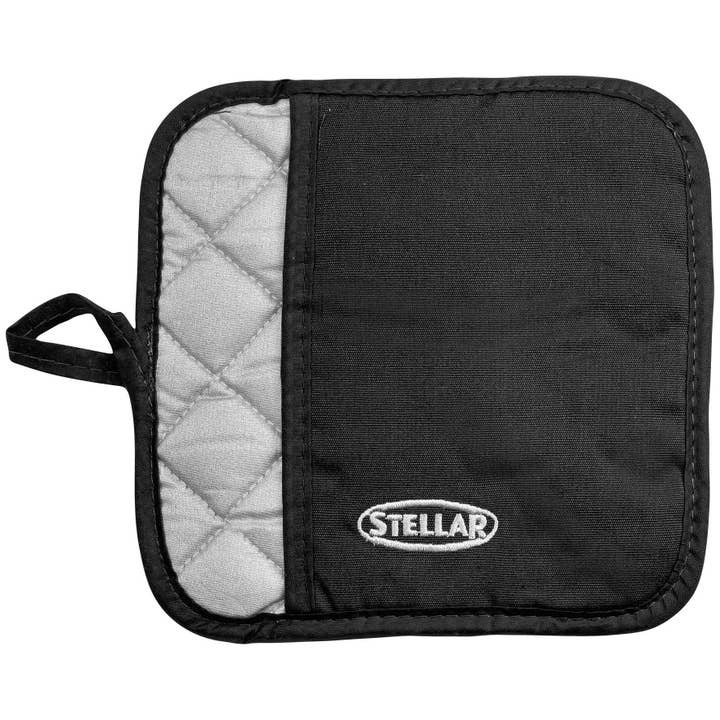 Stellar Textiles, pannenlap, zwart voor wholesale door Stellar