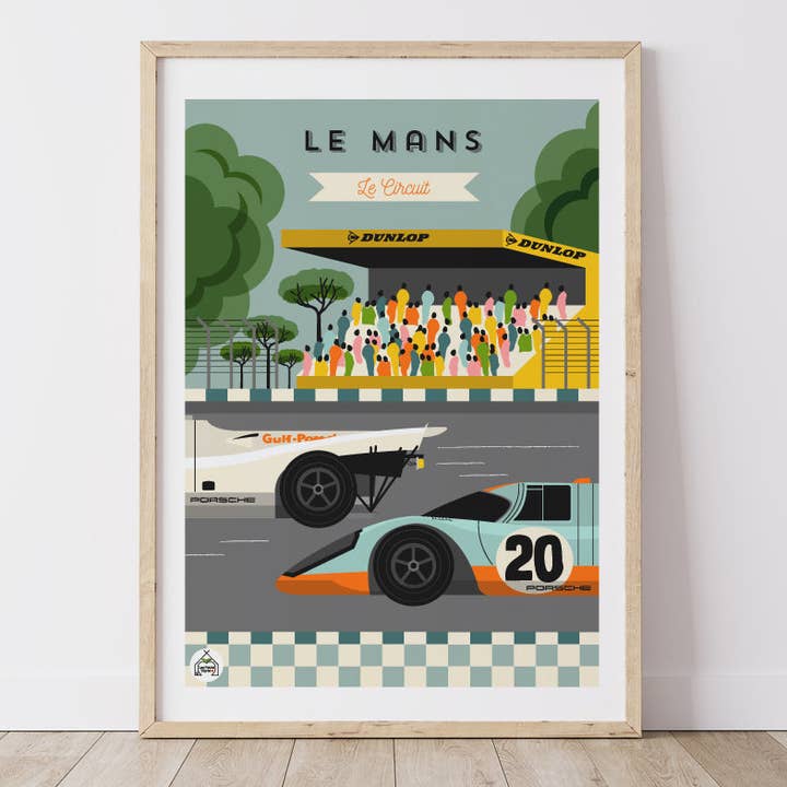 Póster decorativo LE MANS - El circuito para venta al por mayor de Les Petits Yéyés