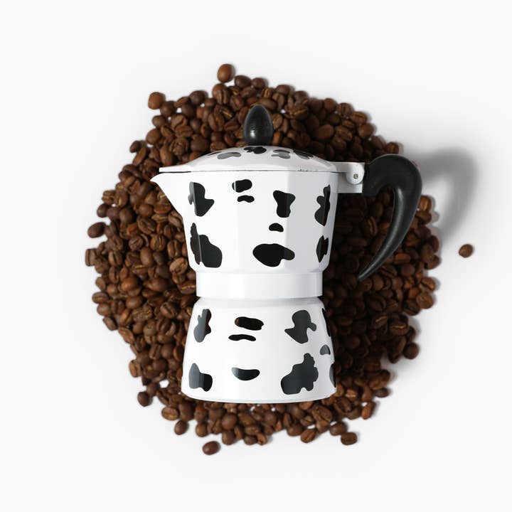Couplet - Wholesale Espresso Maker - Cow Print Moka Pot