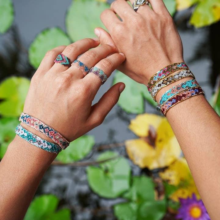 World End Imports Jewelry & Gifts - Wholesale Jewelry Set - BR Friendship/Bead BorderJeweltones-6