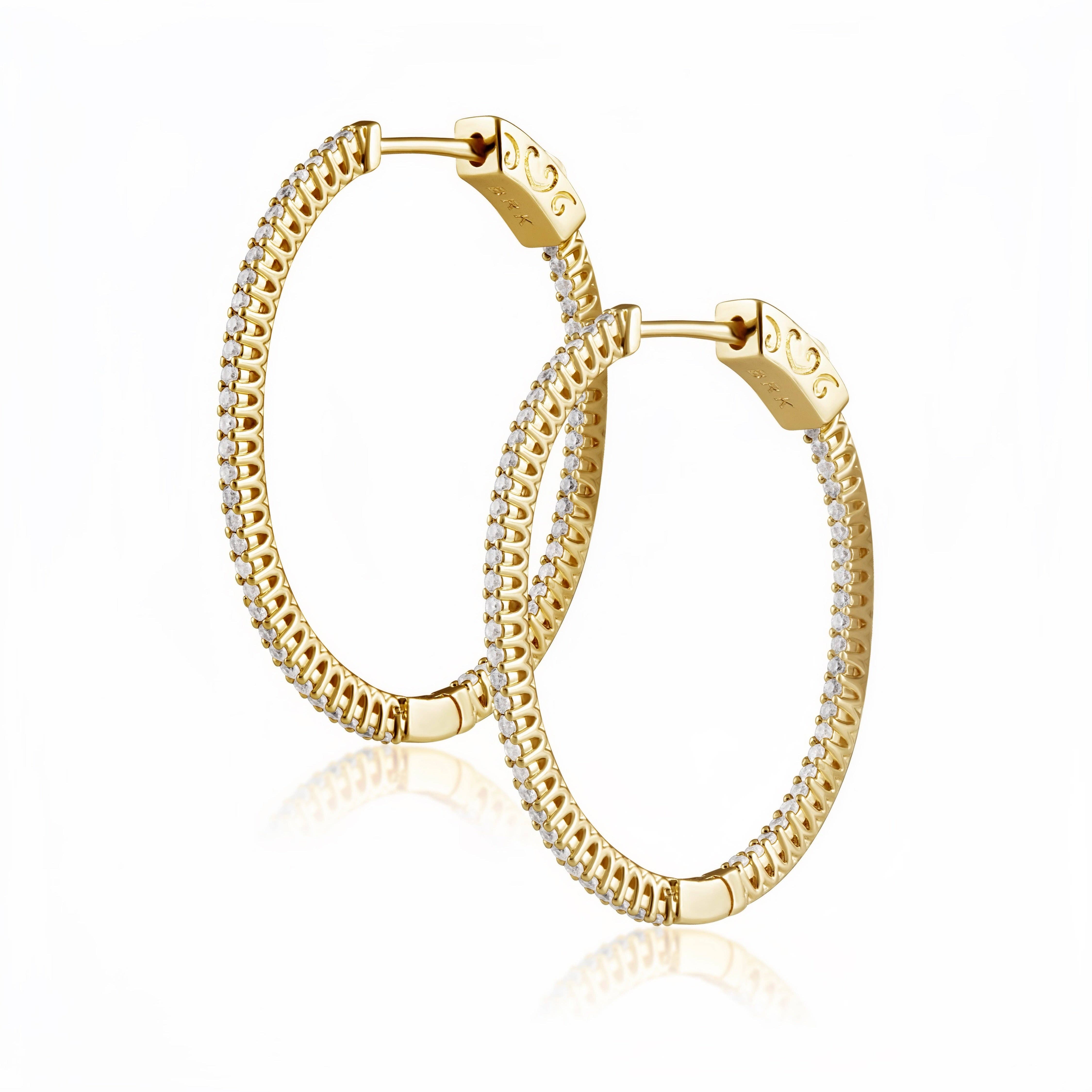 Sahira Jewelry Design – Großhandel Hoops – Kristen CZ Ovaler Ohrring