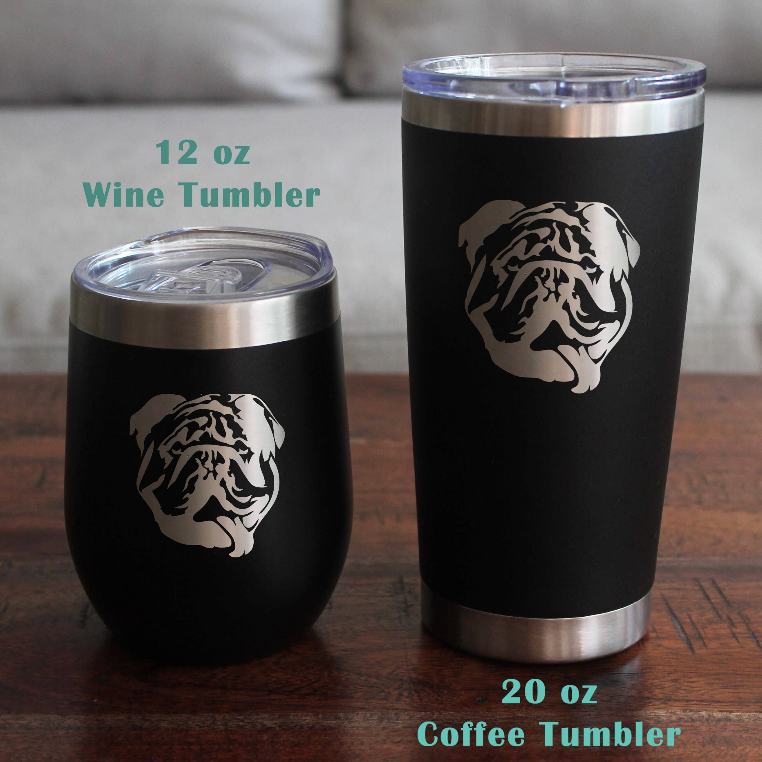 bevvee - Wholesale Wine Glass - English Bulldog Stemless Wine Glass - Bulldog Dogs Gifts6