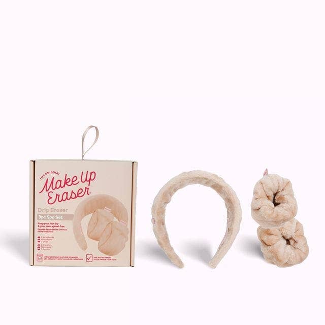 MakeUp Eraser – Großhandel Spa-Stirnband – Drip Eraser 3-teiliges Spa-Set | Sweet Cream
