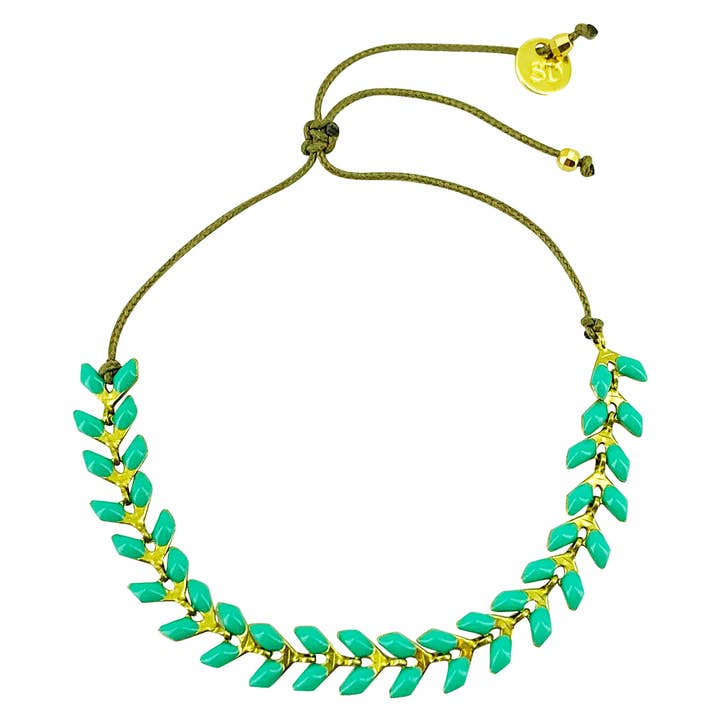 Sophie Deschamps Bijoux – Engroshandel Armbånd med led og kæde – LEOPOLD armbånd med emaljeret kæde16