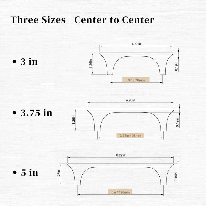 Island Universe Hardware Inc. - Wholesale Knob/Pull - Modern Flat Top Bar Pull Cabinet Handles6