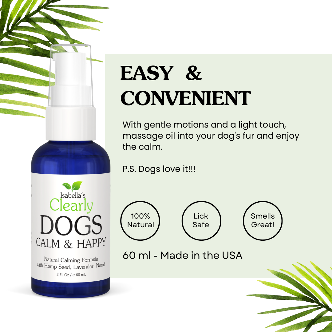 Isabella's Clearly - Wholesale Pet Spray - Dog - CALM & HAPPY, Calming Aromatherapy for Dogs with Hemp Oil5