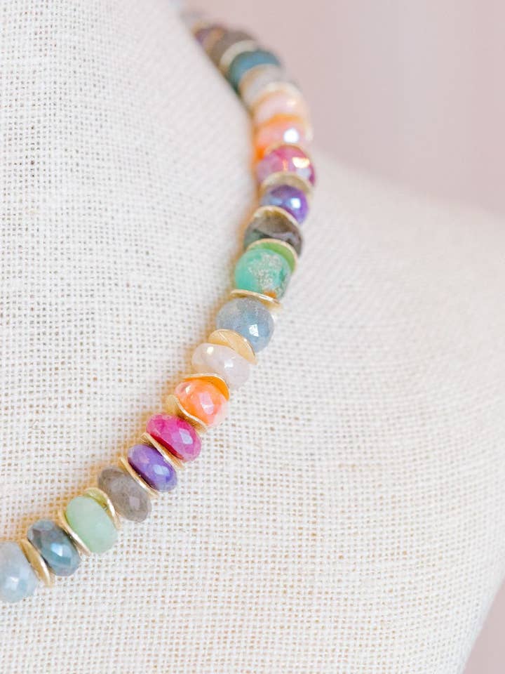 Multi - Rainbow 1x1 Full Neck for wholesale by Kori Green Designs