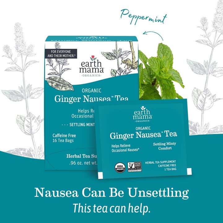 Earth Mama Organics - Wholesale Health/Detox Tea - Organic Ginger Nausea Tea1