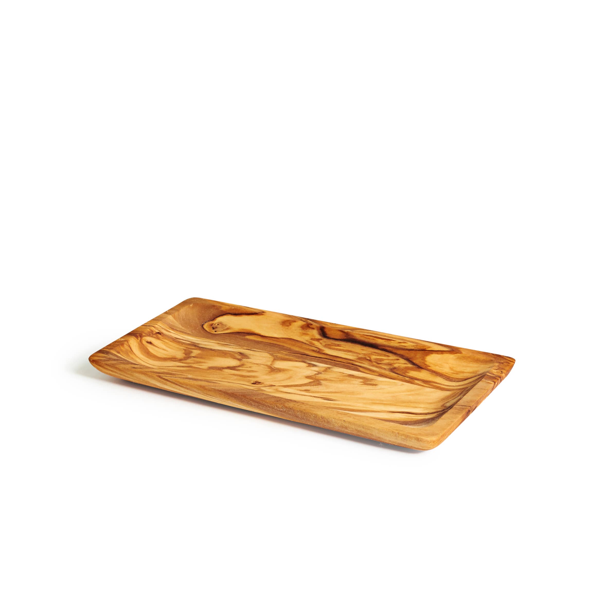 Natural OliveWood - Vente Assiette de service - Plaque rectangulaire en bois d'olivier0