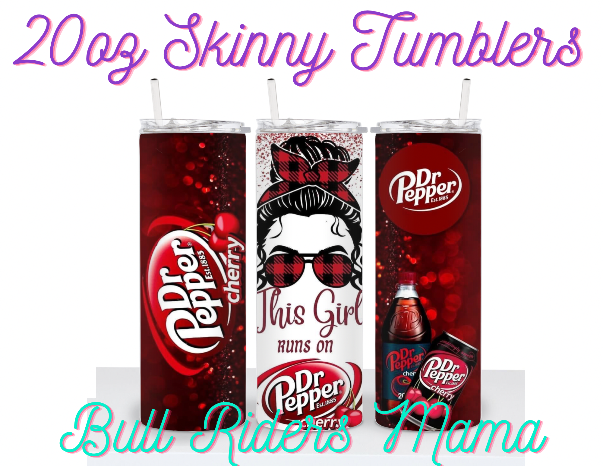 Dr. Pepper or Coca Cola Tumbler Cup Customized Tumbler With Name