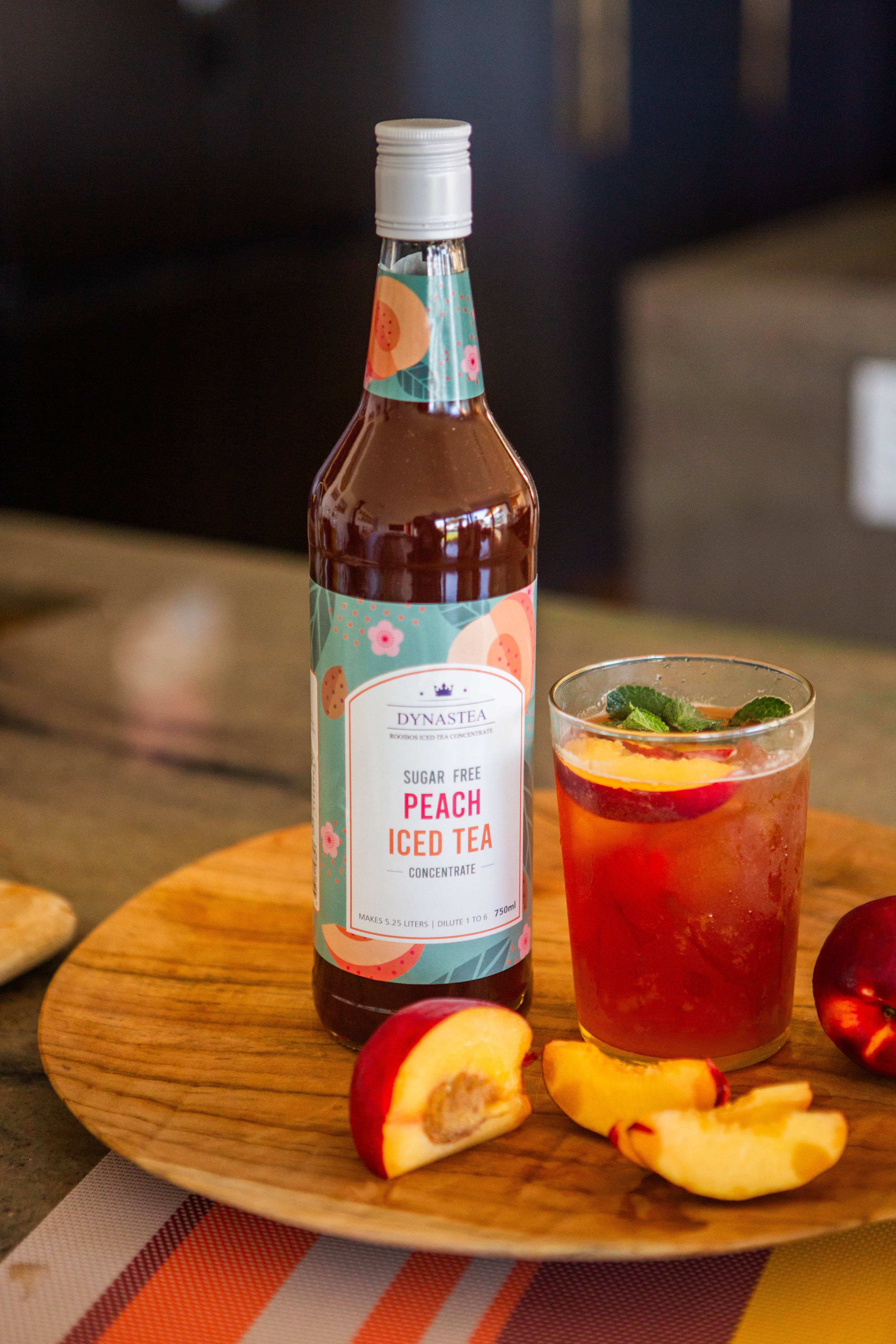 My Phoods – wholesale Iced tea – Dynastea Peach Ice Tea 750ml Bottle1